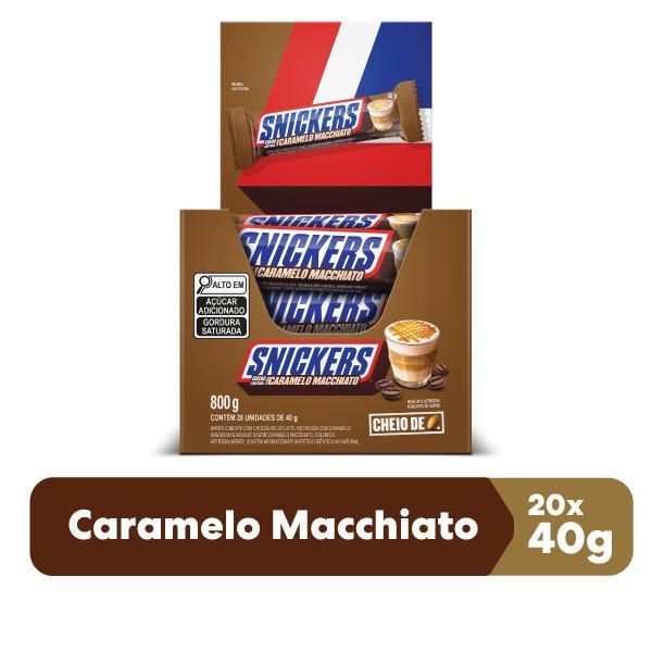 Chocolate Snickers Caramelo Macchiato 20 Unidades 40g