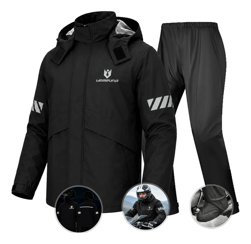 Capa de Chuva Roupa Conjunto para Motoqueiro Reforçada