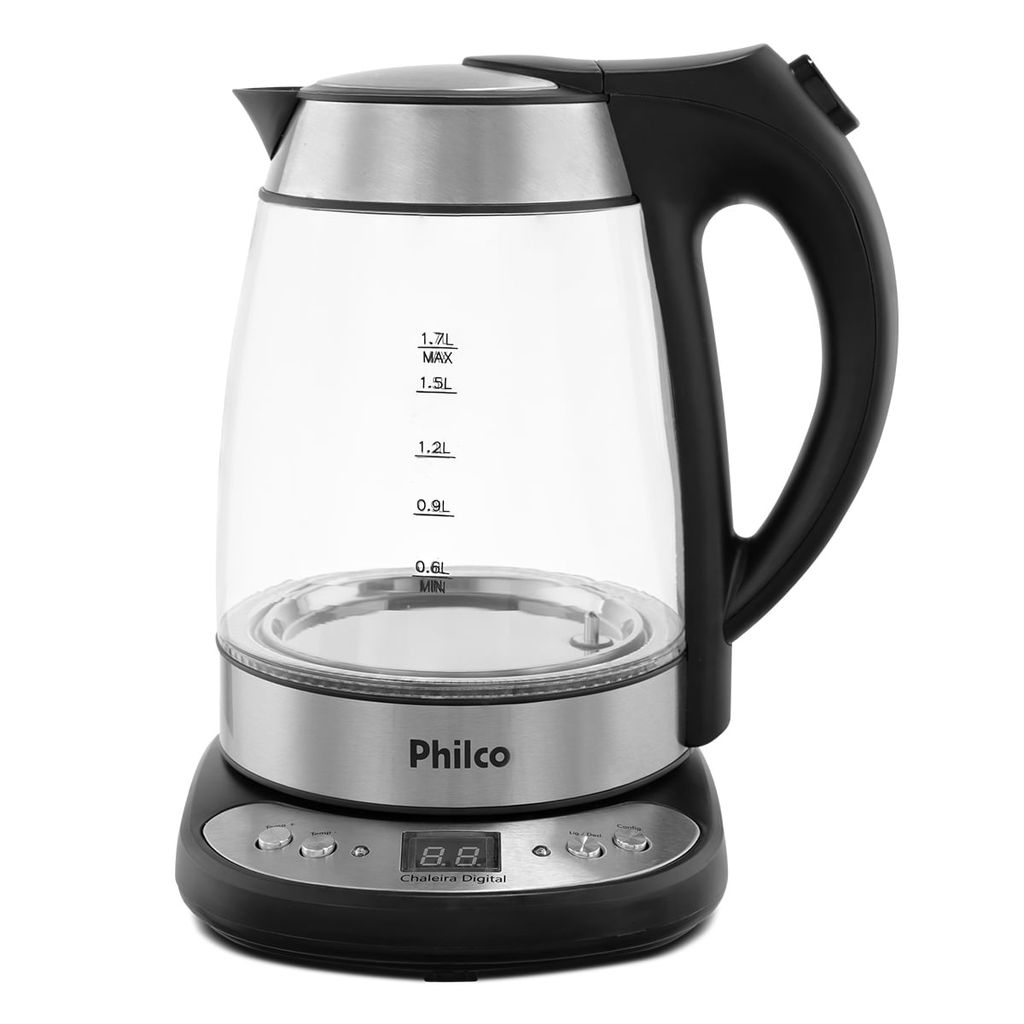Chaleira Eletrica Philco PCHD 1,7L Digital Glass