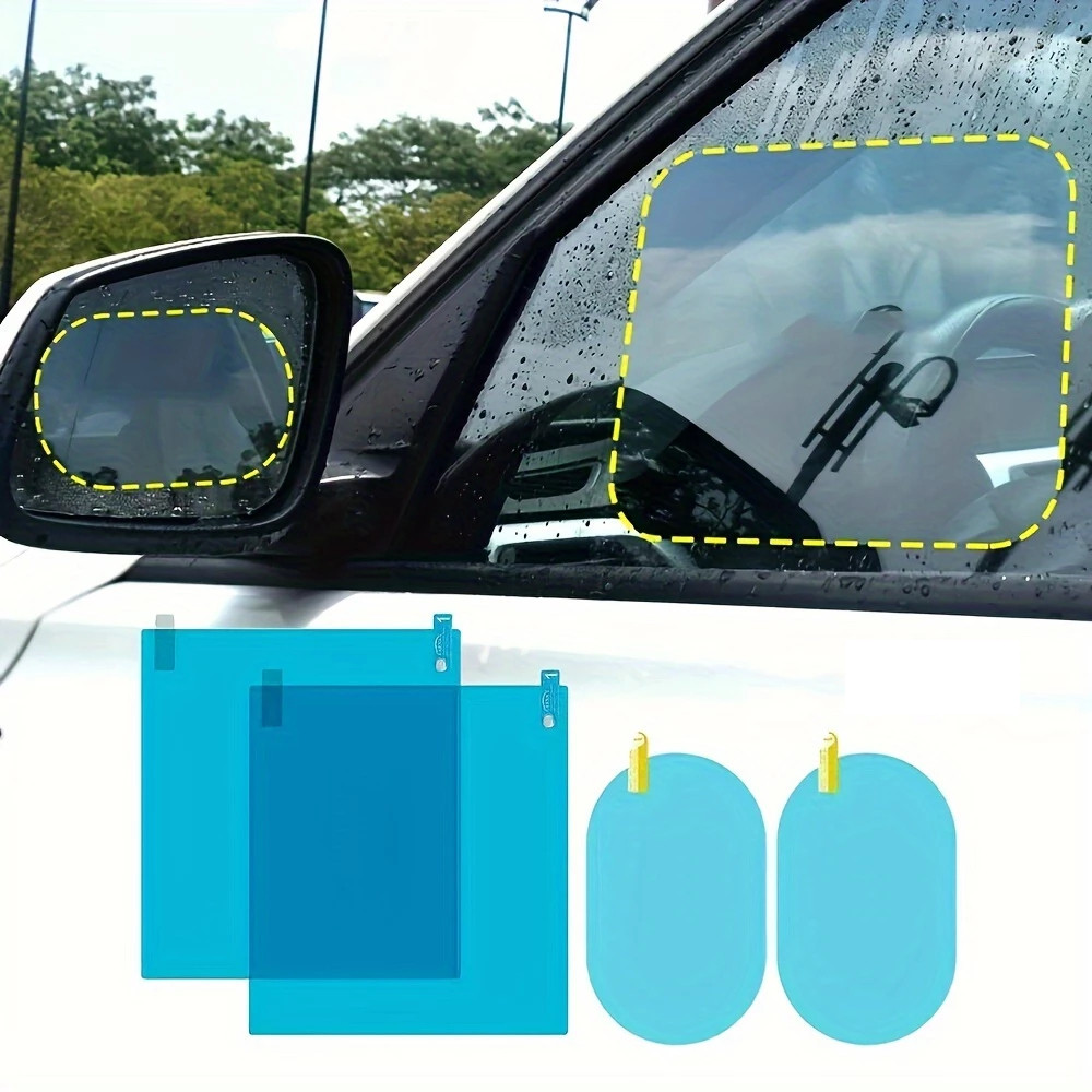 Película Protetora para Retrovisor de Carro Anti-Embaçamento 2 Unidades