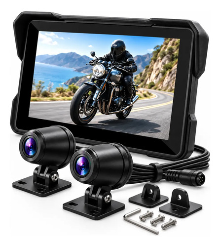 Multimidia Moto DVR 5 Carplay Android Auto Sem Fio Com Câmera