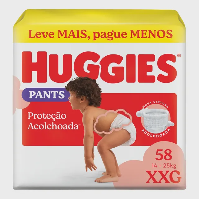 Fralda Huggies Supreme Care Roupinha XXG 58 Unidades