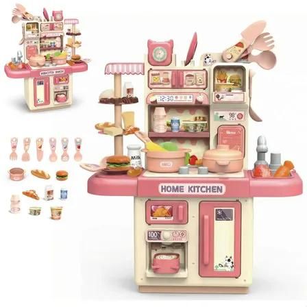 Cozinha Infantil de Brinquedo 33 Acessórios com Som e Água