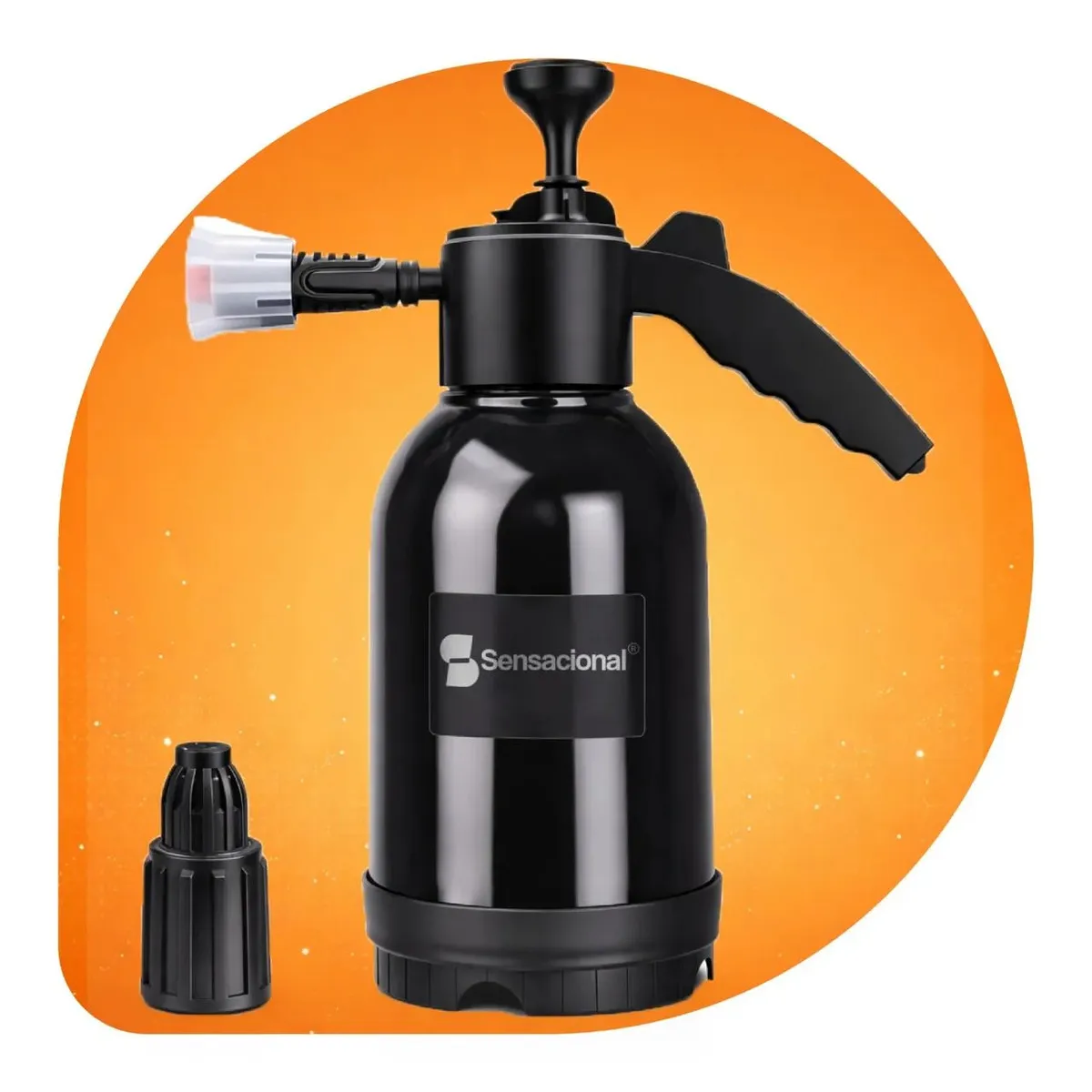 Snow Foam Pulverizador Manual Borrifador Espuma 2 Litros Com 2 Bicos