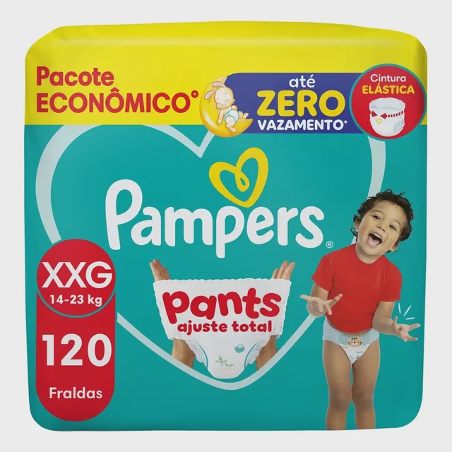 Fralda Pampers Pants Ajuste Total XXG 120 Unidades