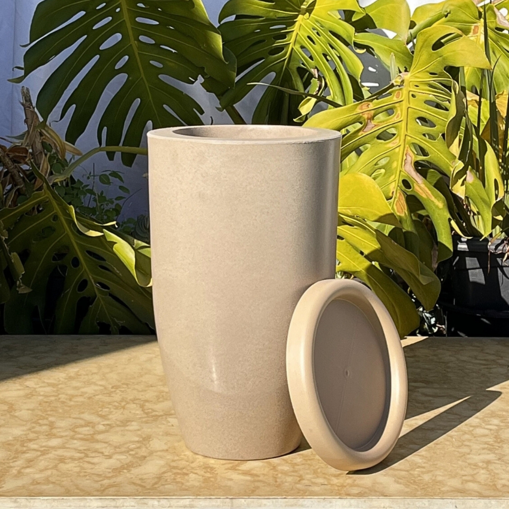 Vaso Decorativo Coluna Ibiza Marmorizado 50x30