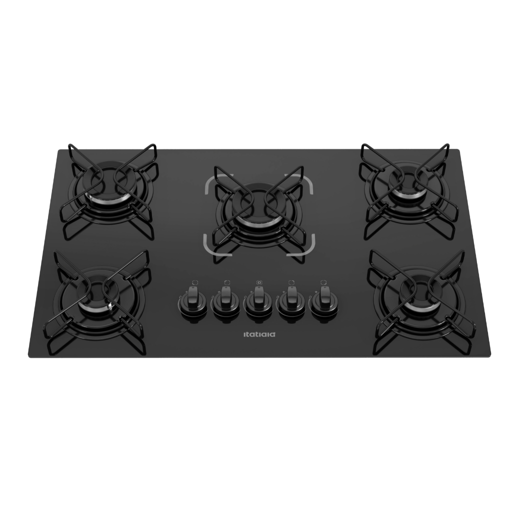 Cooktop Itatiaia Essencial 5 Bocas Preto – Bivolt 127V/220V com Acendimento Automático | Shopee Brasil