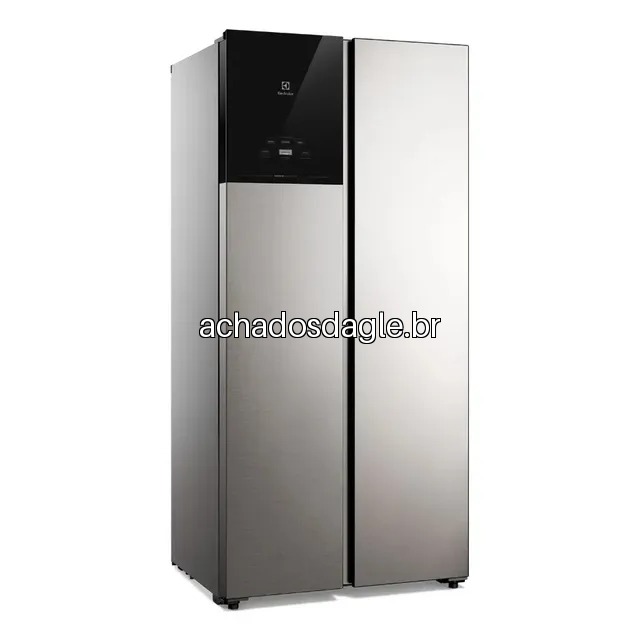 Geladeira Electrolux Frost Free 431L Bivolt Inox Cinza