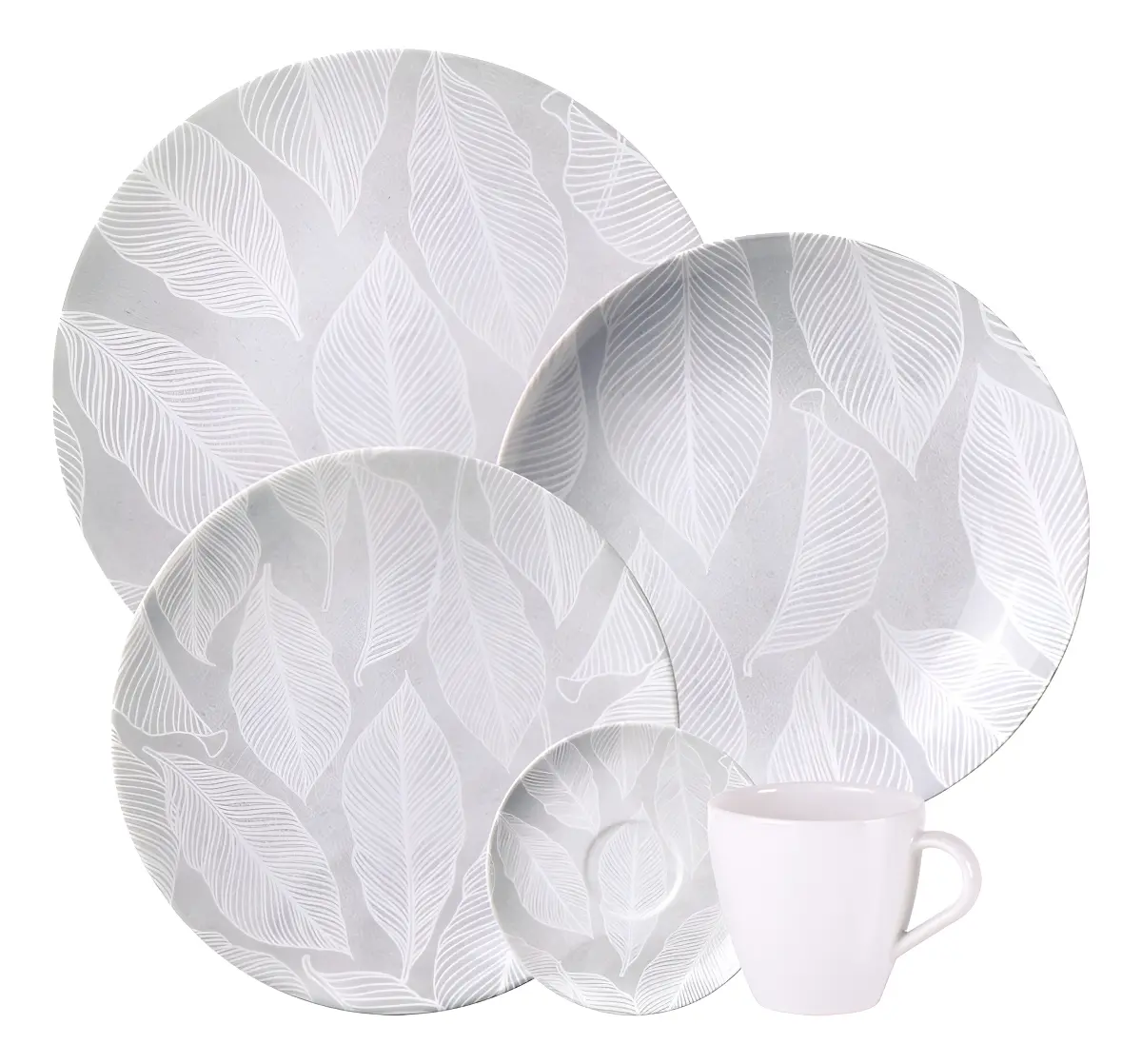 Aparelho De Jantar Tramontina Arbo Porcelana 20 Peças