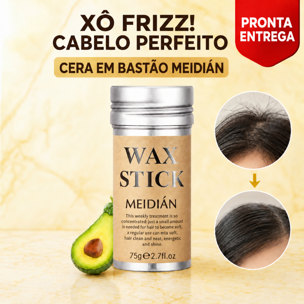 Cera em Bastao 75g para Cabelo Anti Frizz Baby Hair