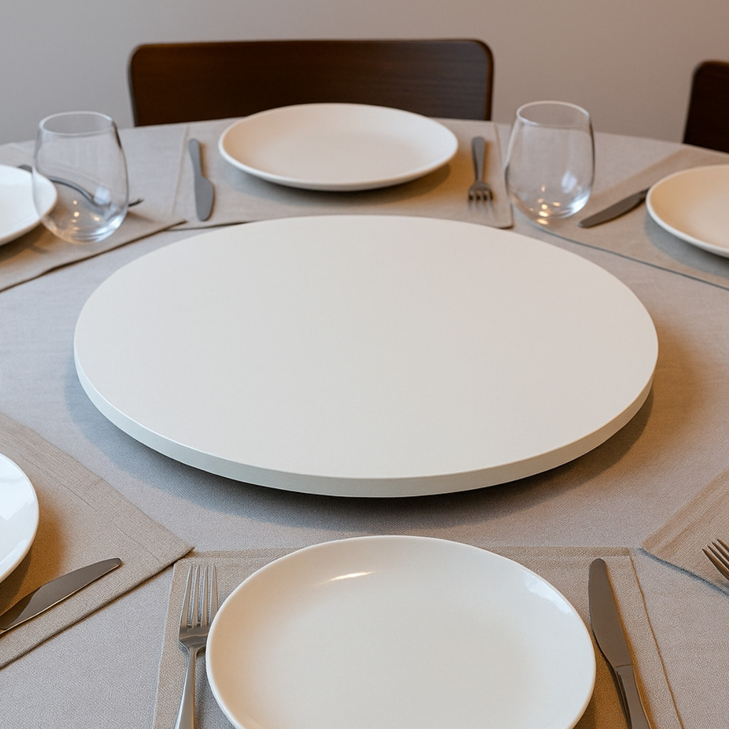 Prato Decorativo Giratório Branco 30cm