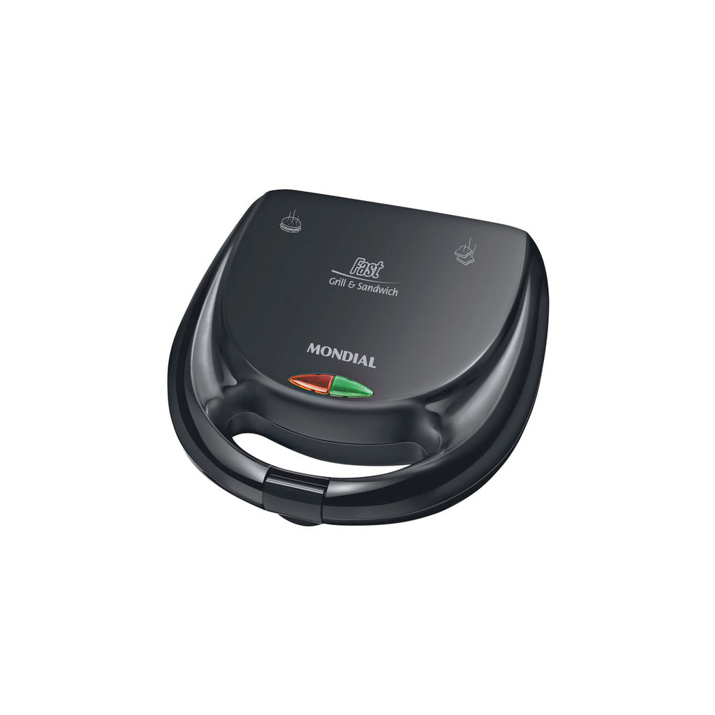 Grill e Sanduicheira Mondial Fast Grill S12 Preta 750W 127V
