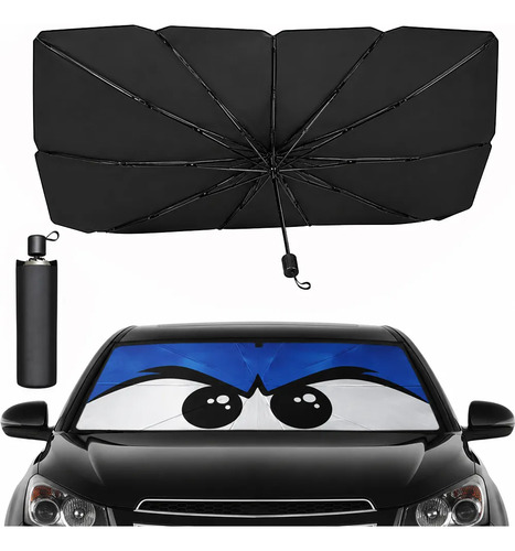 Quebra Sol Para Brisa Carro Protetor Solar Cor Preto