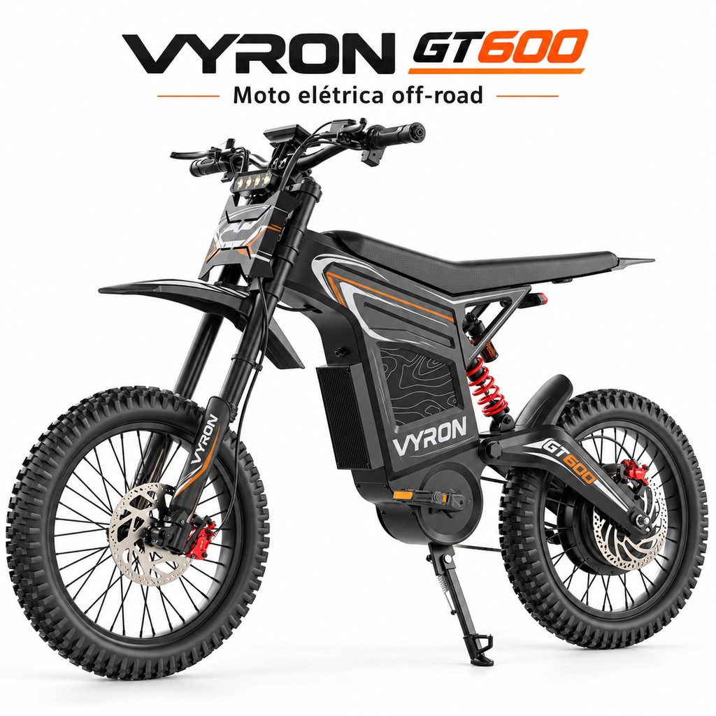 Moto Elétrica Off-Road Vyron GT600 4000W 72V 30Ah