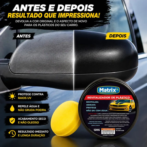 Revitalizador de Plástico Automotivo Matrix 120g