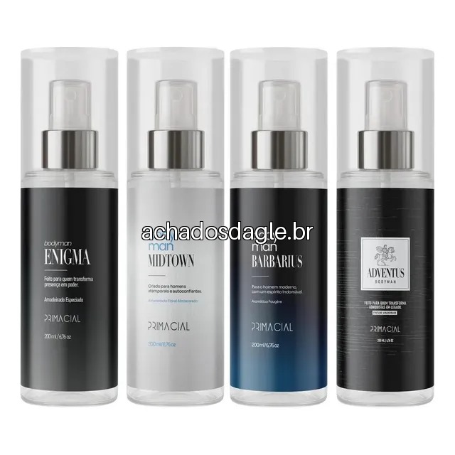 Kit 4 Body Splash Primacial (Enigma, Midtown, Barbarius, Adventus)