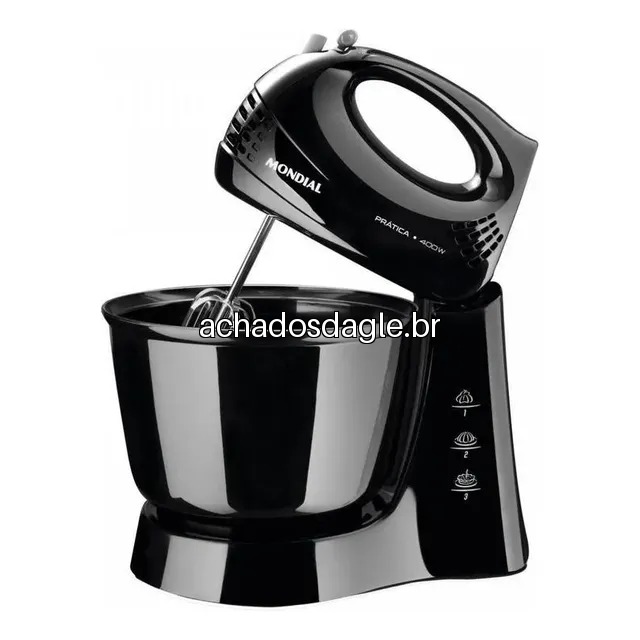 Batedeira Mondial Preta 400w B-44-b