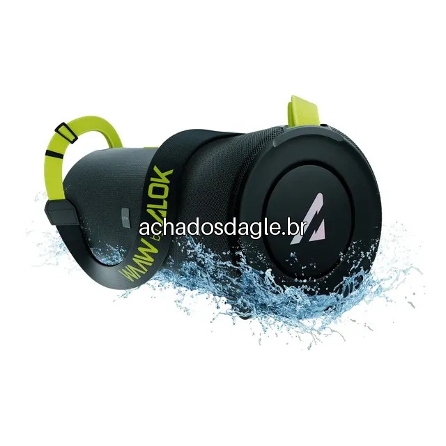 Caixa de Som Bluetooth Waaw By Alok Boom 100SB 40W 20H IPX7 Preta 127/220V