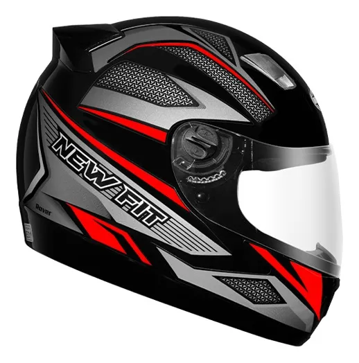 Capacete Fechado Ebf New Fit Rover Preto/Verde