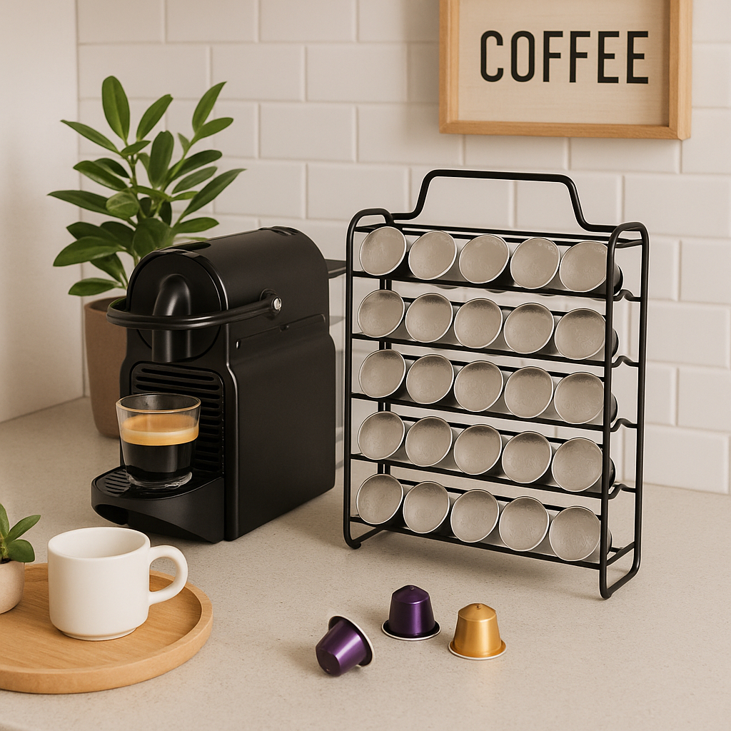 Suporte Porta Cápsulas Nespresso para 50 Cápsulas de Café