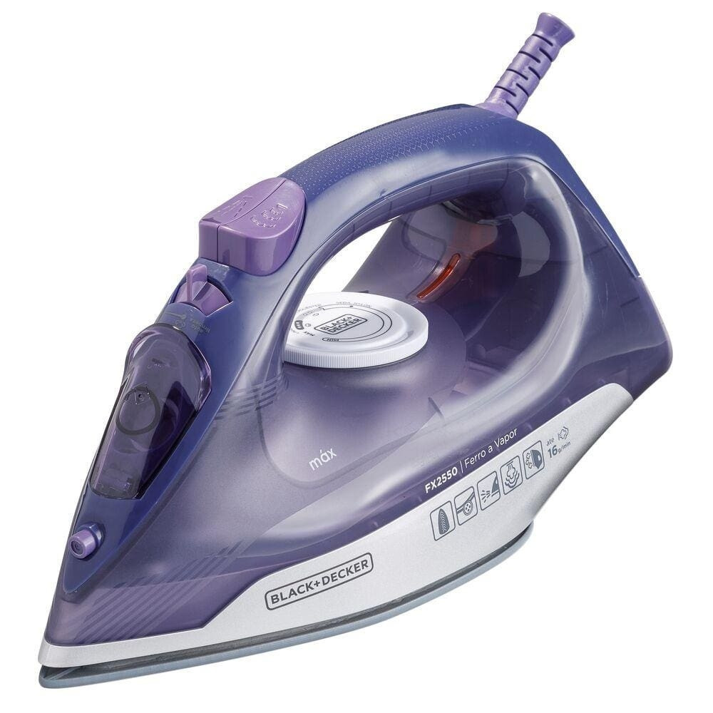 Ferro a Vapor Black+Decker FX2550 Ceramic Gliss Cabo Giratório