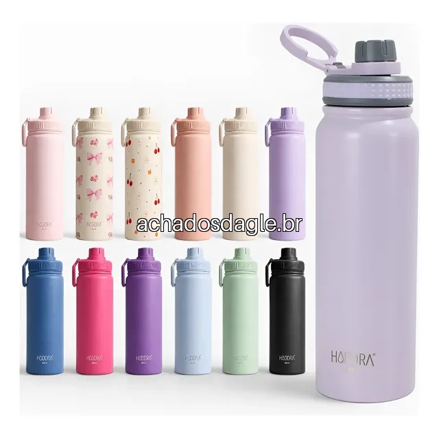 Garrafa Térmica 800ml Inox Fitness Academia Haddra
