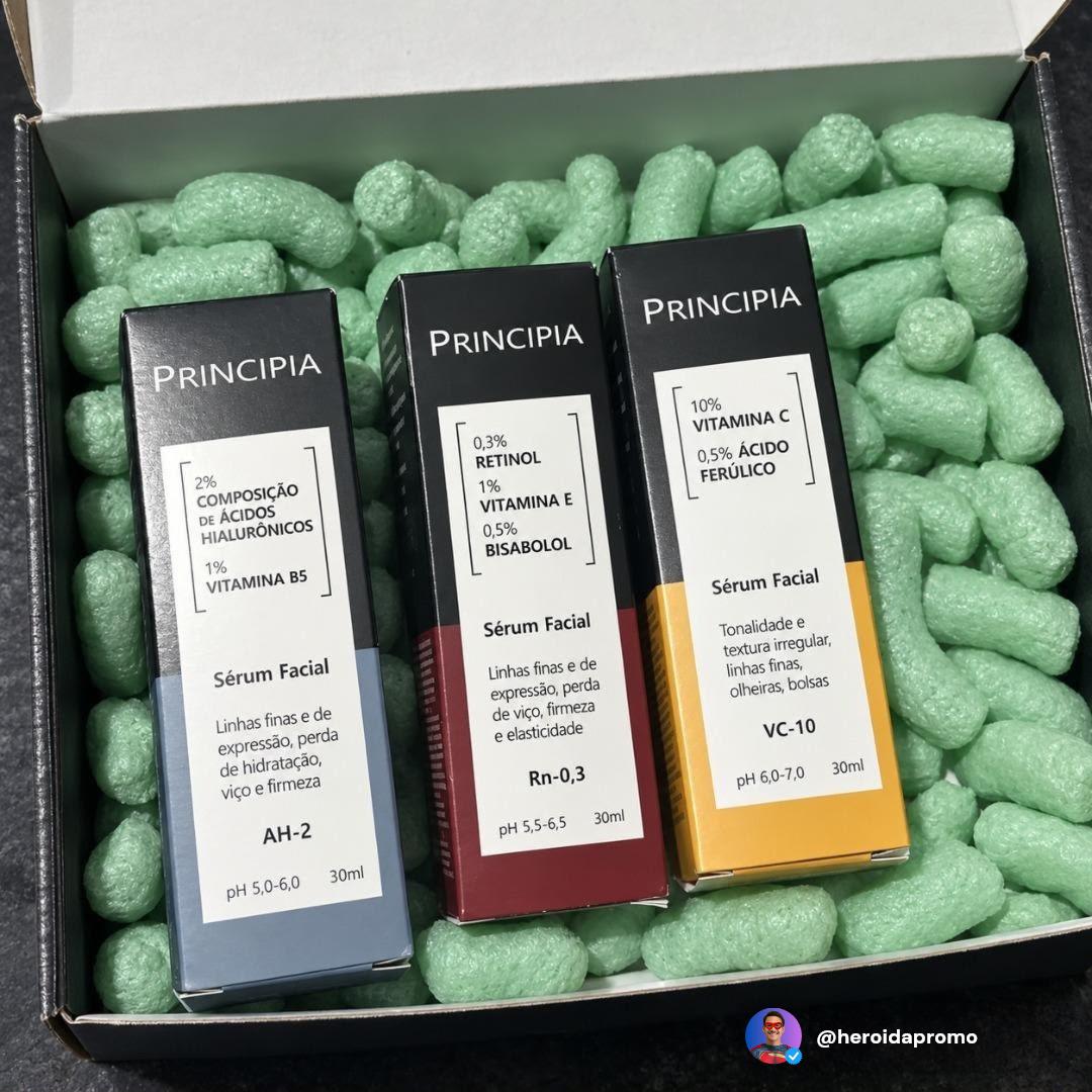 Principia Kit C/3 Seruns Vitamina C + Retinol + Hialuronicos