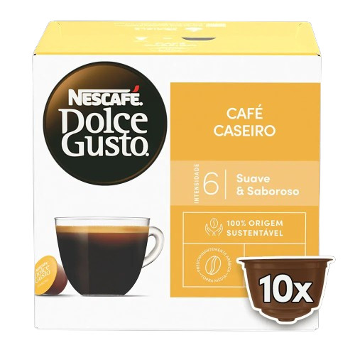 Café em Cápsula Caseiro 10 Un Dolce Gusto 80g