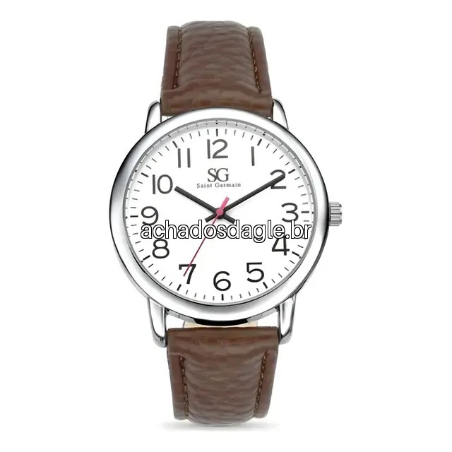 Relógio Masculino Chrowl Saint Germain 40mm Prateado