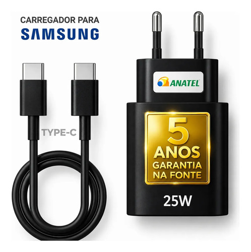 Carregador Super Rápido 25W Tipo C