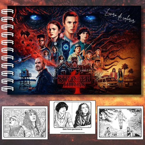 Livro de Colorir Stranger Things