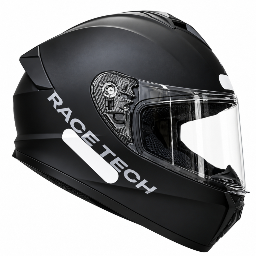 Capacete Race Tech Hit Preto Fosco Monocolor Fechado + narigueira masculino feminino Original Novo | Shopee Brasil