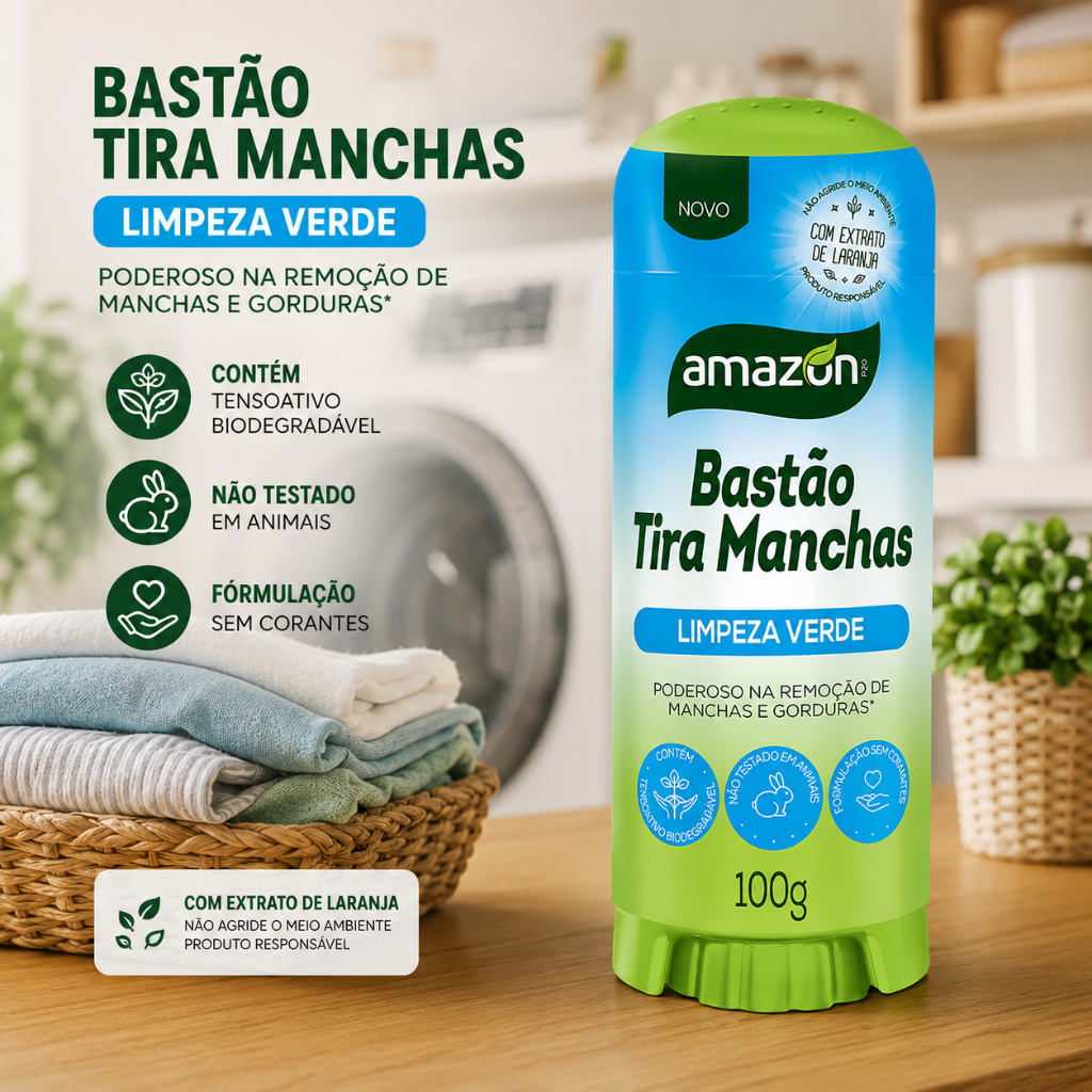Bastão Tira Manchas Amazon 100g