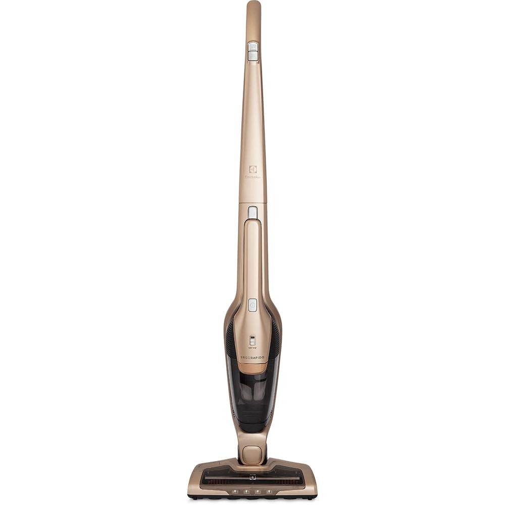 Aspirador de Pó Vertical Sem Fio Electrolux Ergorapido 2 em 1 Bocal Pet Dourado