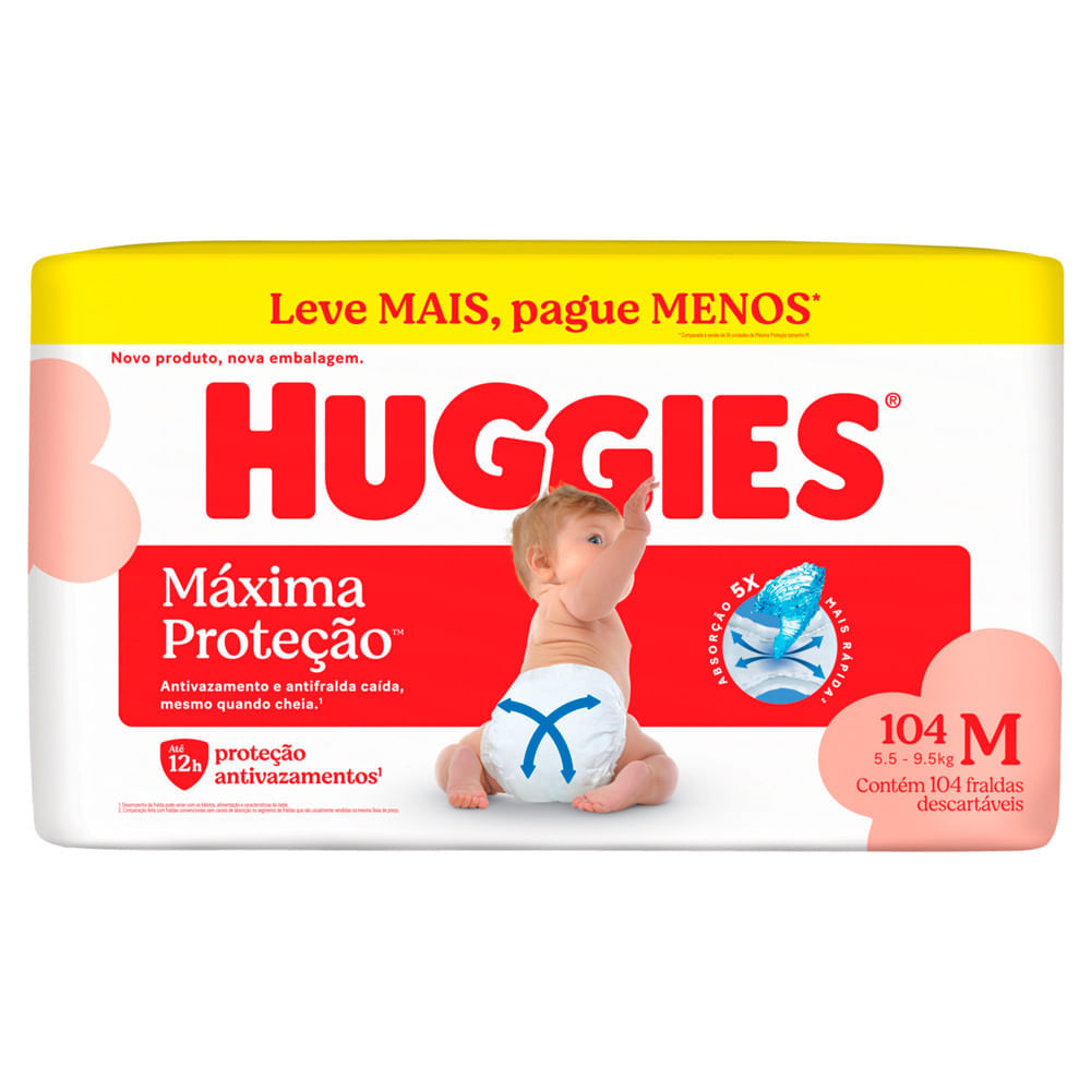 Fralda Huggies Supreme Care Pacote Grande Tamanhos M e G