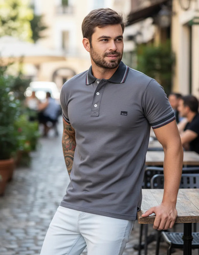 Camiseta Gola Polo Básica 100% Algodão