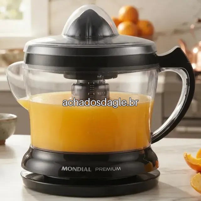 Espremedor de Frutas Premium Mondial 30W E-02 Preto 127V