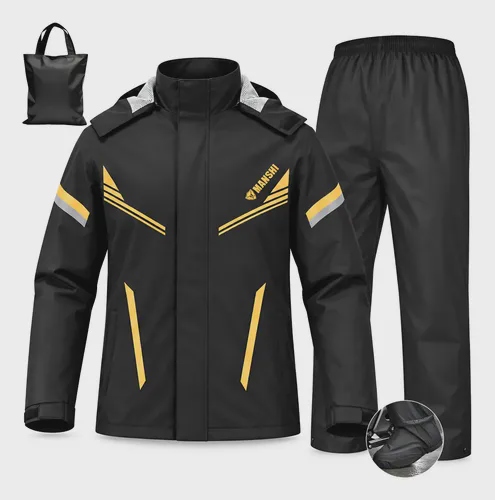 Capa De Chuva Moto Com Capuz Impermeável Motoqueiro