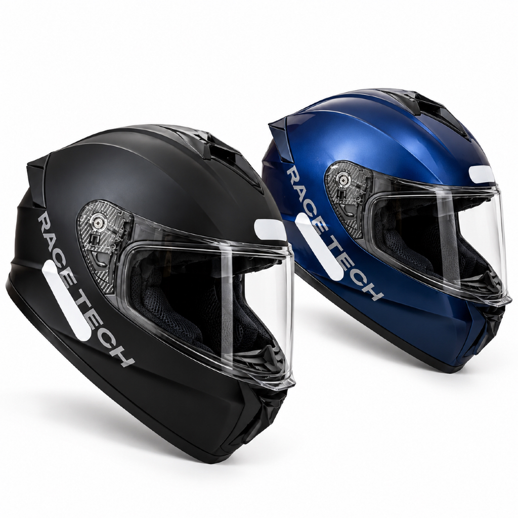 Capacete Race Tech Hit Monocolor Brilhante Fosco Fechado + narigueira masculino feminino Original | Shopee Brasil