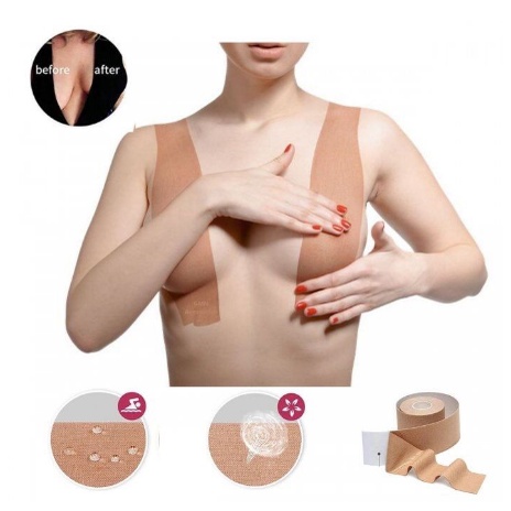 Sutiã Adesivo Fita Boob Tape Levanta Seios Invisível
