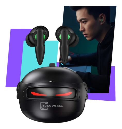 Fone de Ouvido Gamer Bluetooth Ice Coorel 5.4 Sem Fio Kd-777