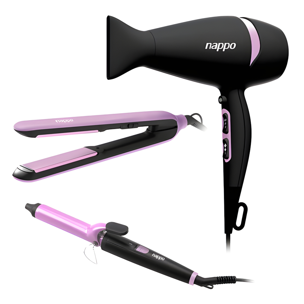 Secador Babyliss E Prancha Alisadora Nappo 3 Em 1 60hz 1500w | Shopee Brasil