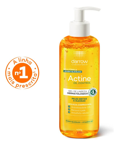 Gel de Limpeza Facial Darrow Actine Oil Control 400ml