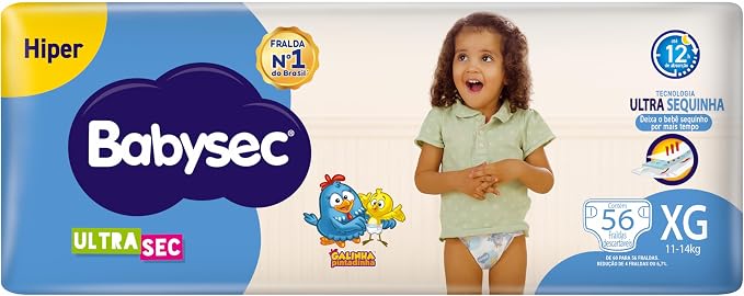 Fralda Babysec Galinha Pintadinha Ultrasec