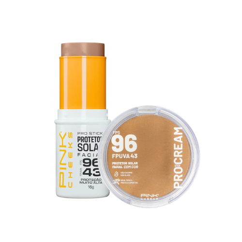 Kit Protetor Solar Multifuncional Pro Stick e Pro Cream FPS96