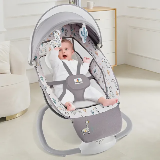 Cadeirinha infantil musical balanco automatico techno plus 8207 mastela suporte cacto girafa