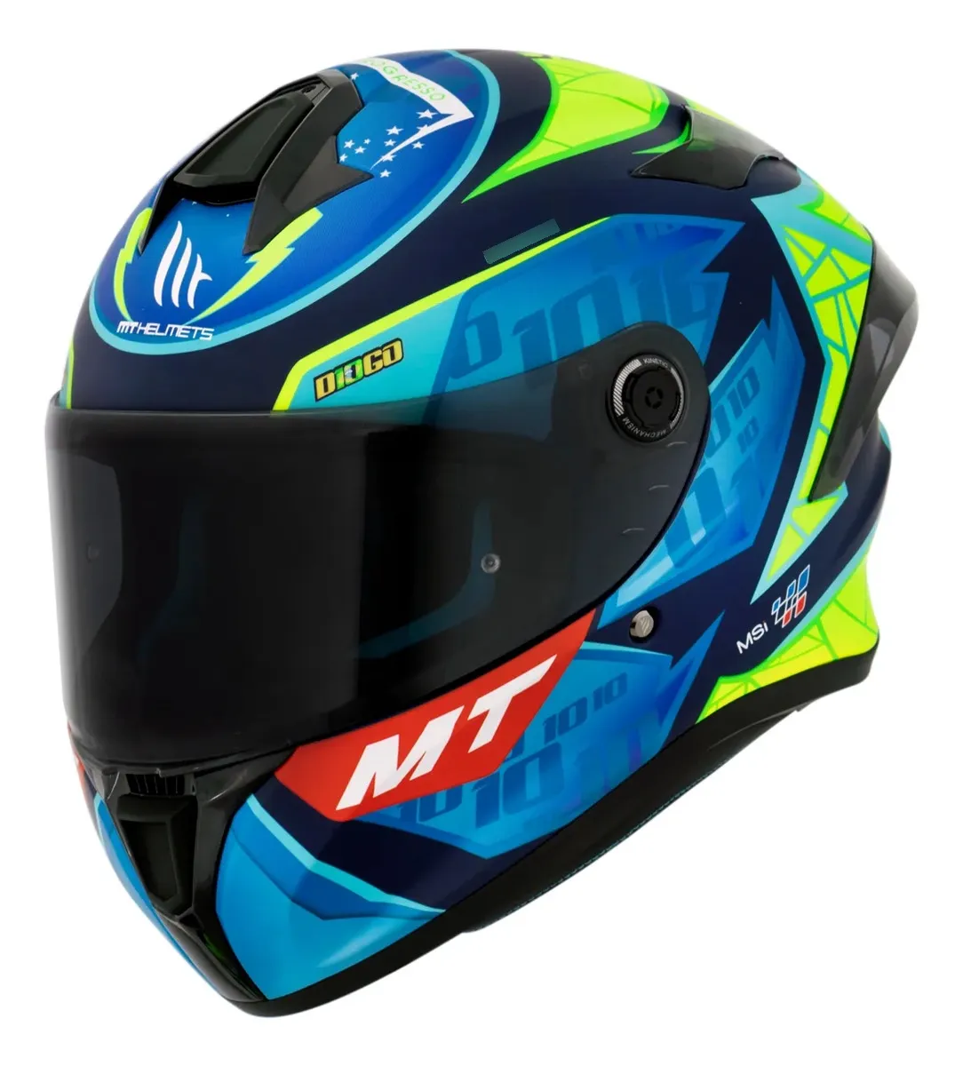 Capacete Moto Integral Mt Helmets Targo S Diogo Moreira