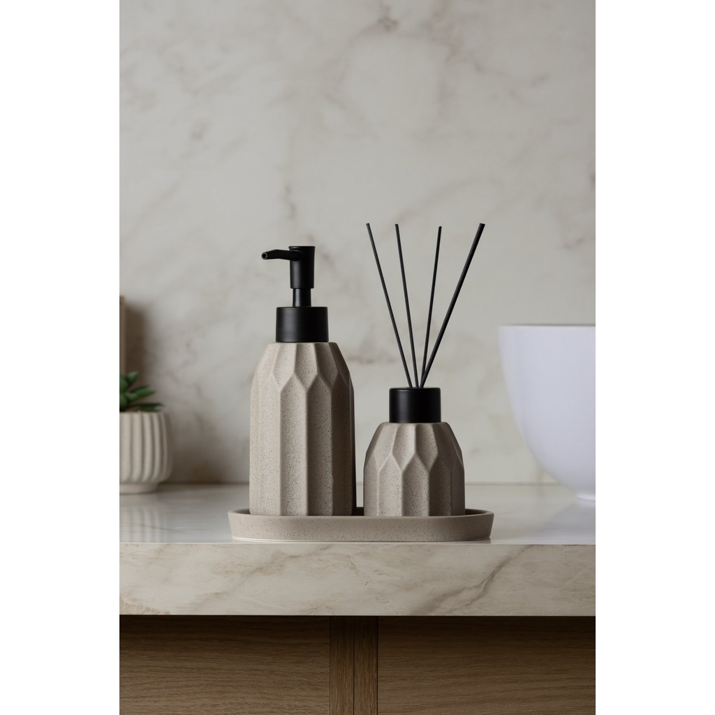 Conjunto Banheiro 3 Peças Aromatta em Cerâmica - Wolff | Shopee Brasil