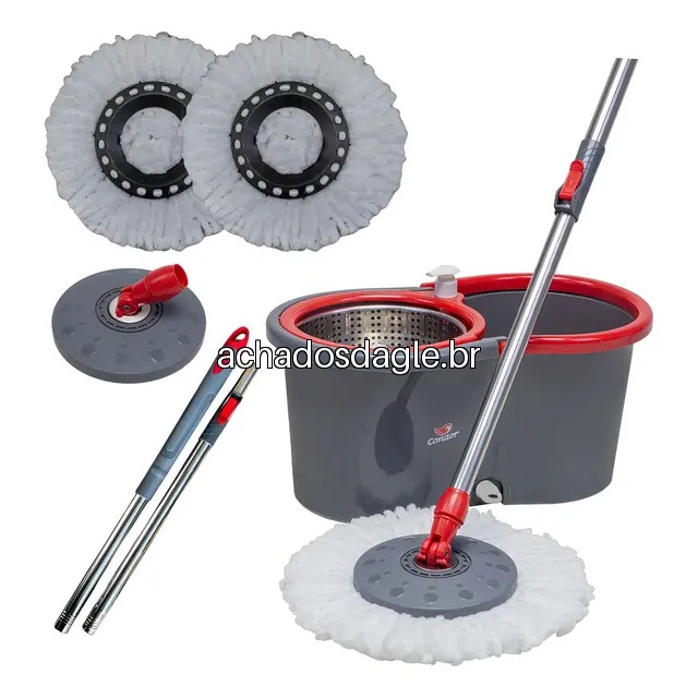 Mop Esfregão Giratório com Balde Inox Condor