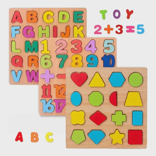 Kit 3 Jogos Educativos Números Letras Alfabeto Colorido